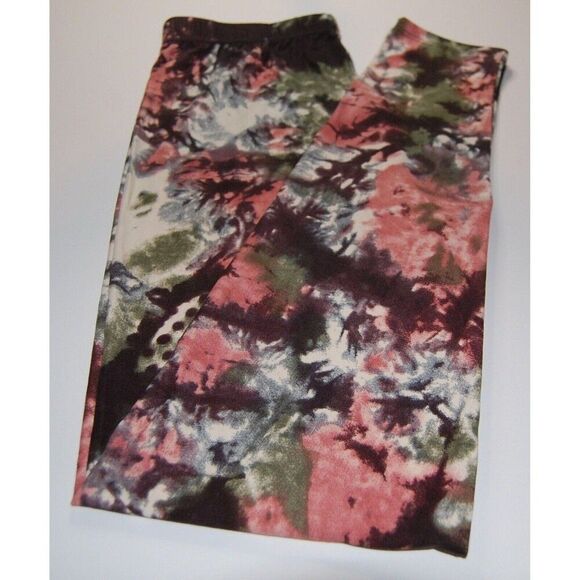 One Size‎ Reg Womens Pink, Black, Green High Waist Tie Dye Leggings Womens Yoga - Picture 5 of 8